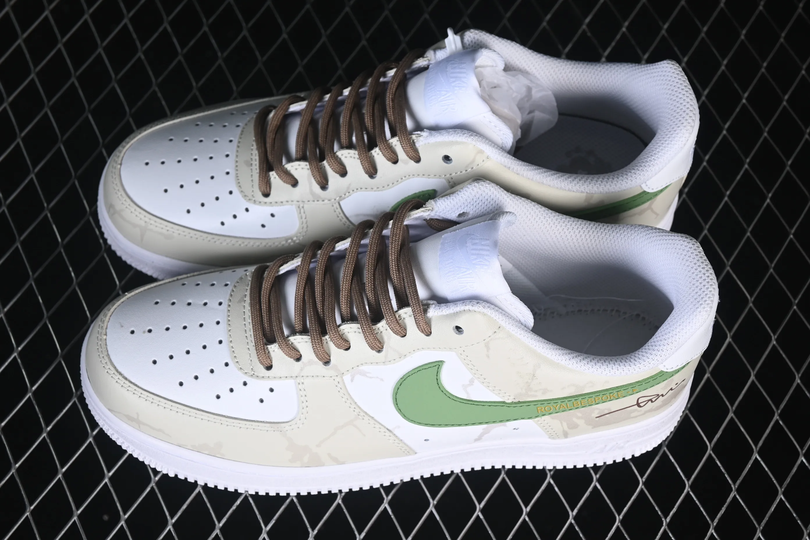All categories Nk Air Force 1 Air Force series Nk Air Force 1 Low Air Force low-top Nike Air Force 1'07 Low brown-green prologue Air Force 1 low-top casual sneakers ZH0316-130
